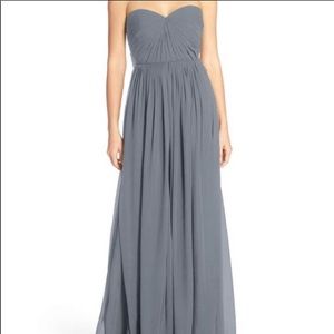 Jenny Yoo Mira Size 4 chiffon in Denmark Blue